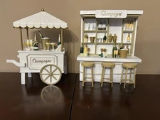 Bella Lux Champagne Cart and Champagne Bar Wedding  Tabletop Decor NWT