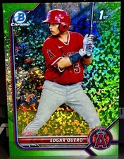 2022 1st Bowman Chrome /99 Green Mini Diamond Refractor Edgar Quero #BCP-123 RC