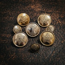 UdSSR Sowjetunion verschiedene Knöpfe für Uniform und Kopfbedeckung (U23)