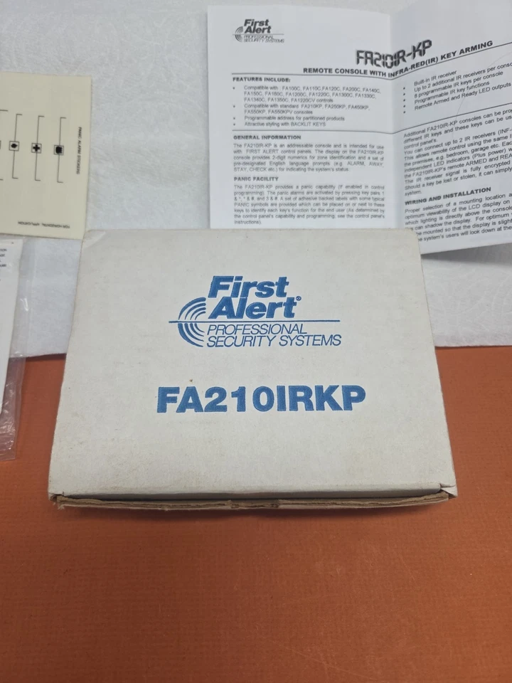  First Alert SECURITY Systems FA210IR- KP REMOTE CONSOLE Reciever Keypad  TX - Image 2 of 4