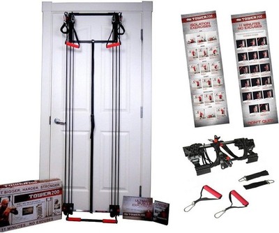 Tower 200 Door Mounted Home Gym System, Full Body Resistance Workout Equipment