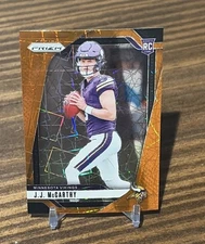 2024 Prizm JJ MCCARTHY J.J. Orange Lazer #400 Laser Rookie RC Vikings