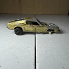 Hot Wheels Redline Custom Mustang Gold Diecast Car 1:64 Bad Condition