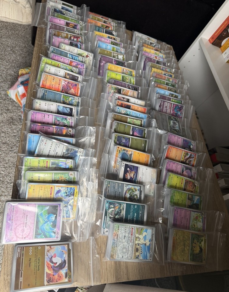 3000+ Pokemon Card Bulk Unsorted ME & S&V ERA FRESH PULLED NO ENERGIES ...