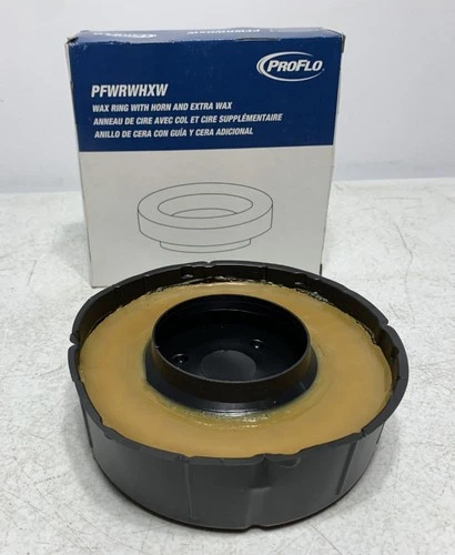 ProFlo PFWRWHXW Wax Ring with Horn Extra Thick for 3" or 4" Waste Lines - Picture 1 of 5