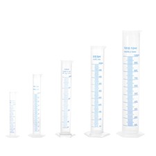 Plastic Graduated Cylinder, 50ml 100ml 250ml 500ml 1000ml Measuring Cylinder