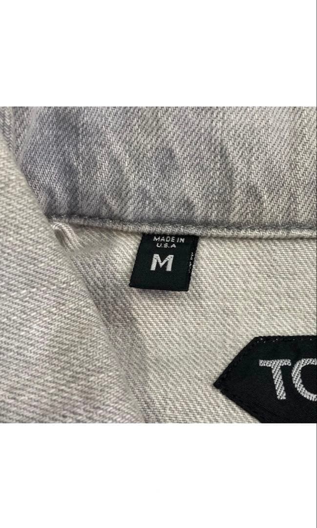 TOM FORD Light Gray Denim Jacket Button Front Poc… - image 6