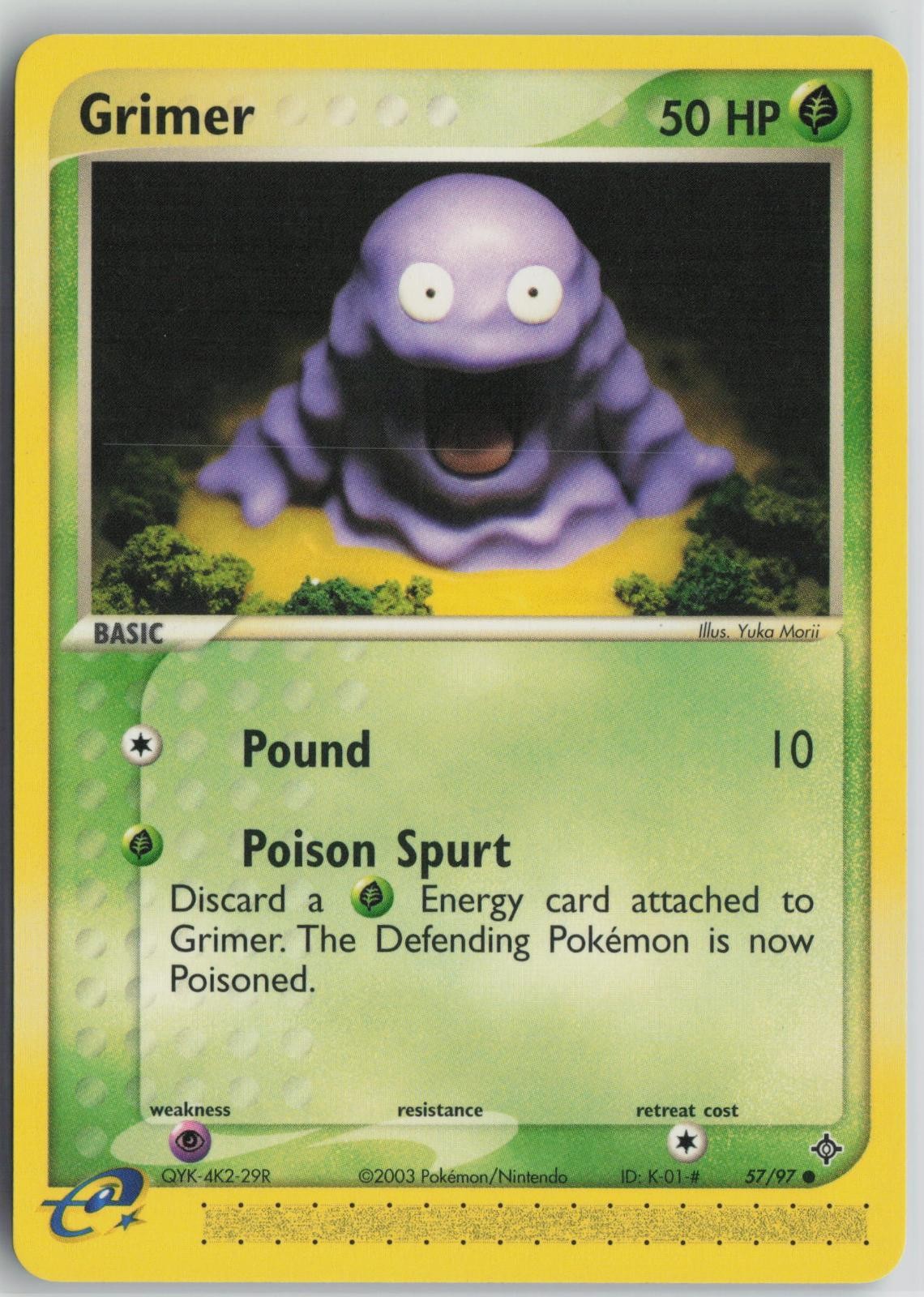 Grimer 57/97 Common Dragon Pokemon Near Mint