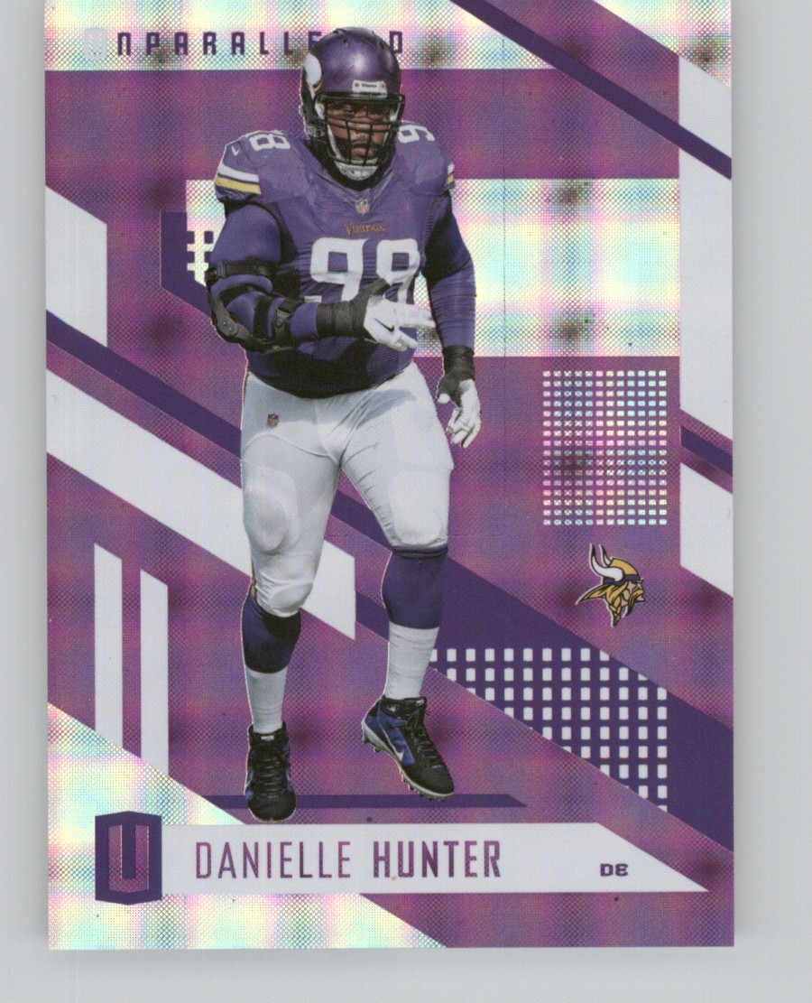 2017 Panini Unparalleled - Danielle Hunter #136 Purple /99 Small Hyperplaid 