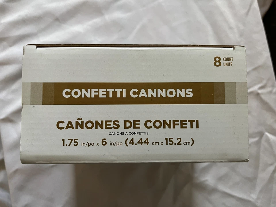 Confeti de boda dorado cañón confeti poppers biodegradable, idea de salida de boda Foto 2 de 3