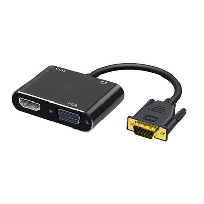 VGA-zu--Kompatibler Adapter, VGA-Splitter mit 3,5-mm-Audiokonverter, Unters8269