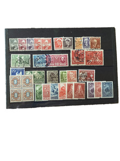 STOCK CARD WITH STAMPS FROM GREENLAND DENMARK AND SWEDEN