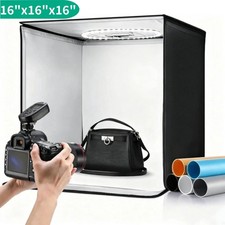 16" Portable LED Photo Light Box Shooting Tent Studio Kit Photography 3200-6500k