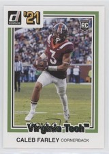 2021 Panini Chronicles Draft Picks Donruss Retro Green Caleb Farley #28 0it8