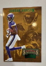 2023 Panini Contenders - Rookie Stallions Jordan Addison #24 Green /75 (RC)
