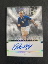Fabrizio Ravanelli 2025 Panini Noir Soccer Midnight Auto /99 Autographed Card