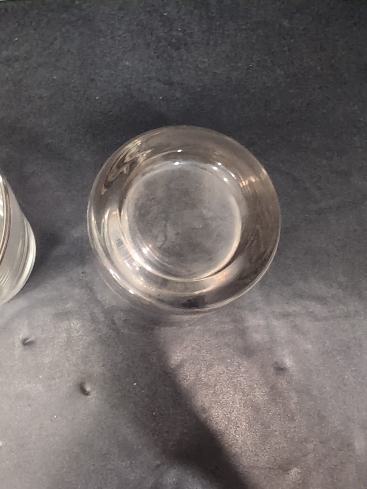 Canada Goose Whiskey Glass Set, Silver Trim Low Ball Glasses, Vtg Federal Glass thumbnail 7