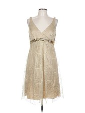 NWT Carmen Marc Valvo Women Ivory Cocktail Dress 12