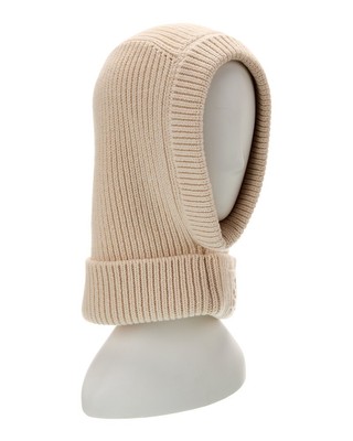 Fendi Ribbed Wool & Cashmere-Blend Balaclava Women's Black