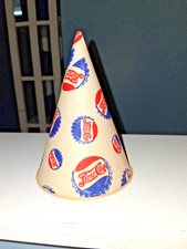 Vintage PEPSI COLA paper cone cup double dot