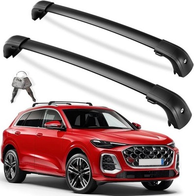 300lb Lockable Roof Rack Cross Bars Compatible with Audi Q5 2018-2026