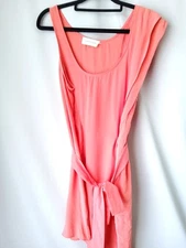 Zimmermann Coral Pink Silk Size 1 Ruffle Dress