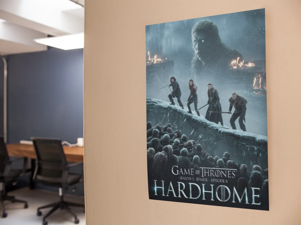 Adesivo removível impressão pôster adesivo adesivo adesivo parede filme parede GAME OF THRONE HARD HOME - Imagem 4 de 4