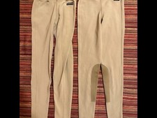 Kerrits Kids Microcord Knee Patch Tight size Small Khaki&nbsp;