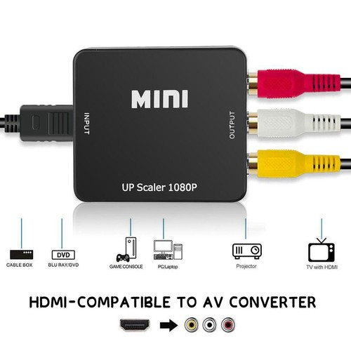 AV zu HDMI 1080P RCA CVBS Video Audio Composite Converter Mini Adapter HDTV/DVD - Bild 5 von 20