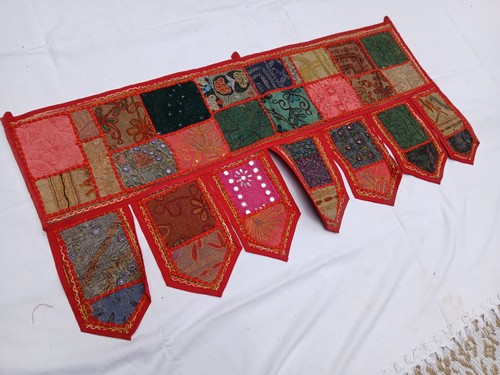 Tapisserie Indienne Patchwork Multicolore – Murale Coton Fait Main, Déco Ethnique