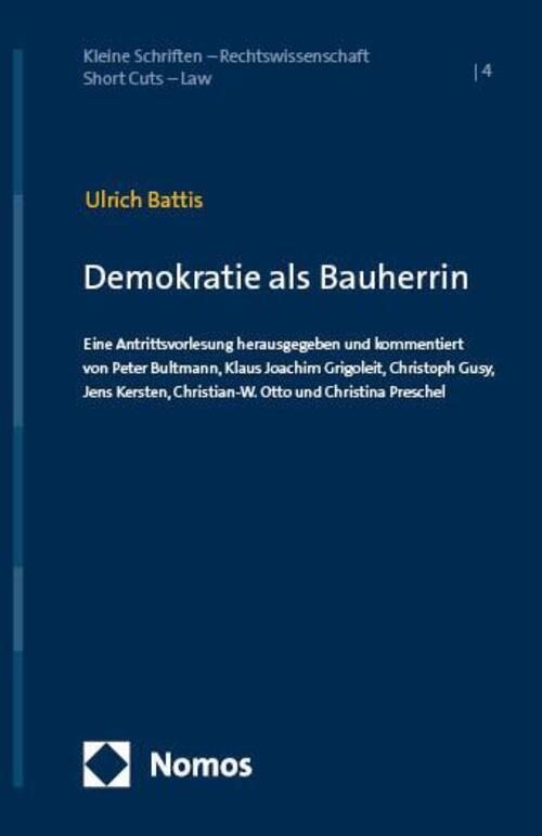 Thumbnail - Demokratie Als Bauherrin Ulrich Battis Taschenbuch 99 S. Deutsch 2024