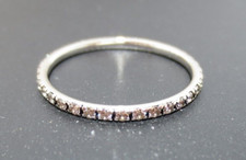 14K WG DIAMOND ETERNITY LADIES BAND RING 0.50 tcw SZ 8.5 1.16 grams G130218 