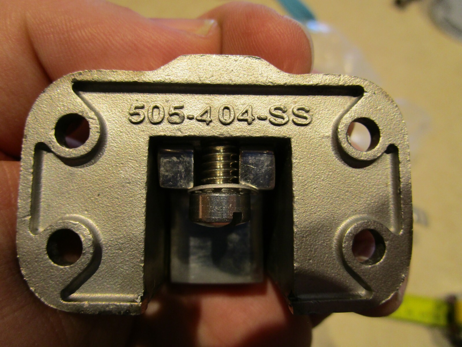 Polar Hardware 505 Stainless Steel Refrigerator Lock w/Offset 5/8" 1