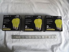 6 NEW Yellow LED Bug Light Bulb 7 watt 40w Replace Indoor/Outdoor 3 x 2pk