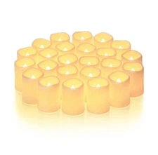 Homemory 24Pack Flickering Flameless Votive Candles, 200+Hour Long Lasting El...
