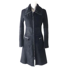 Emporio Armani real sheepskin fur shearling coat jacket Toscana IT46 UK12 US8