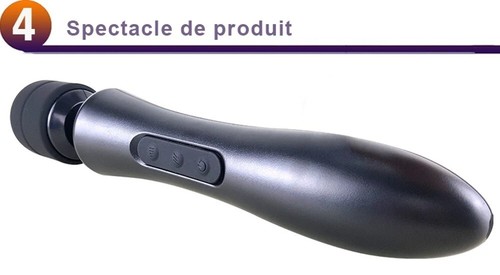 Vibromasseur Baguette Massage Corporel Stimulateur Clito Silicone Rechargeable - Photo 9/21