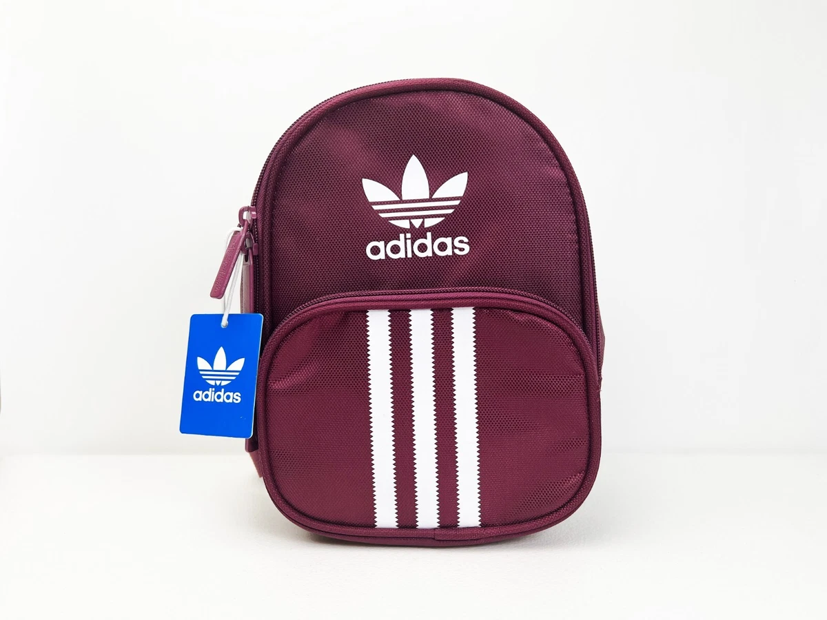 Adidas Santiago Mini Backpack Women s Victory Crimson Burgundy NWT