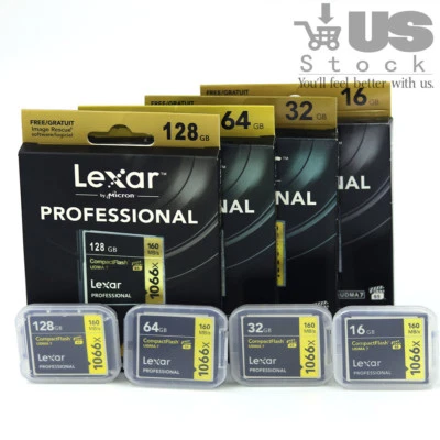 AUTO-MIMO New For Lexar 16/32/64/128GB 1066X Compact Flash CF Memory Card UDMA7 For Camera
