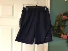 Nike Spell Out Swim Trunks Men's Medium Mesh Liner Blue Nylon CON3 