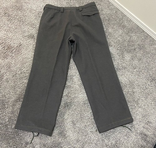 Vintage German Military G56 Wool Pants 36x30 Men Dark Gray 1960s, Outdoors - Picture 2 of 8