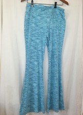 New No Boundaries Blue Knit Flare Pants Juniors Women Many Sizes