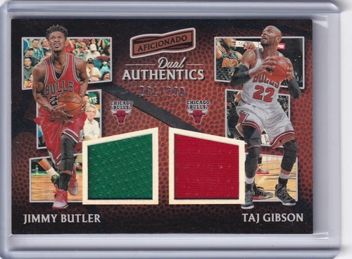 Jimmy Butler/Taj Gibson 2016-17 Panini Aficionado - Dual Authentics #17, 261/299