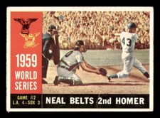 1960 Topps Baseball #386 World Series Game #2 (Neal Belts 2nd Homer) VG *f1