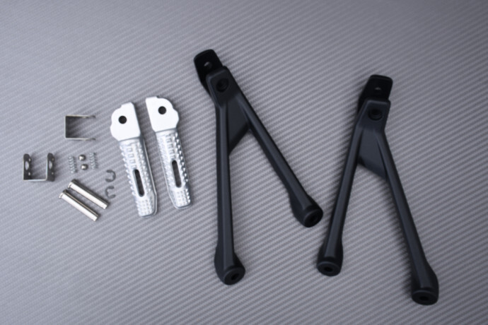 Cale-pieds passager noir pour BMW S1000RR 2019-2022 anti-vibration
