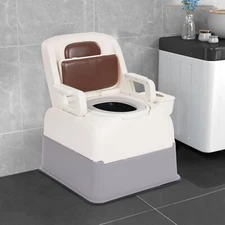 Bedside Commode Chair Portable Toilet Suit For Elderly Pregnant Women Disabled??