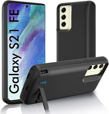 Externe Batteriehülle für Samsung Galaxy S21 FE Backup Power Bank Ladeabdeckung