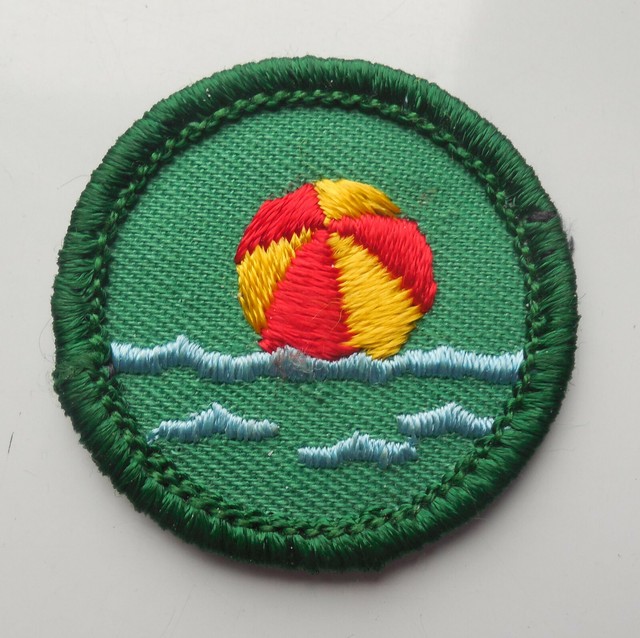 Vintage Girl Scout Water Fun Badge Patch eBay
