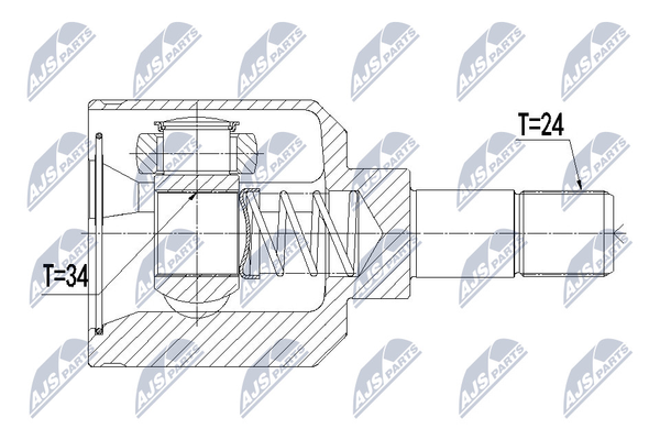 NPW-CT-056 NTY Gelenksatz, Antriebswelle FüR CitroËN,Peugeot-image
