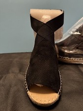 Vintage 7 Eight Ankle Strap Wedge Sandals 9 M